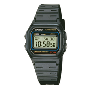 Casio Collection W-59-1VQES - bracciale, cassa e quadrante neri